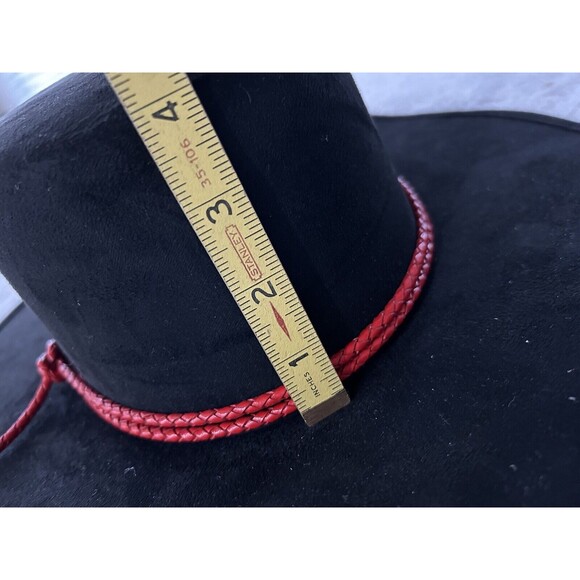Anthropologie ASN Braided Rancher Hat Women Black Knotted Band Classic Sz OS NWT - Picture 3 of 8